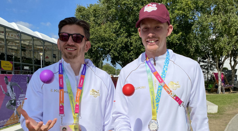 Team England athletes at the funetics Activation Zone during the 2022 Commonwealth Games