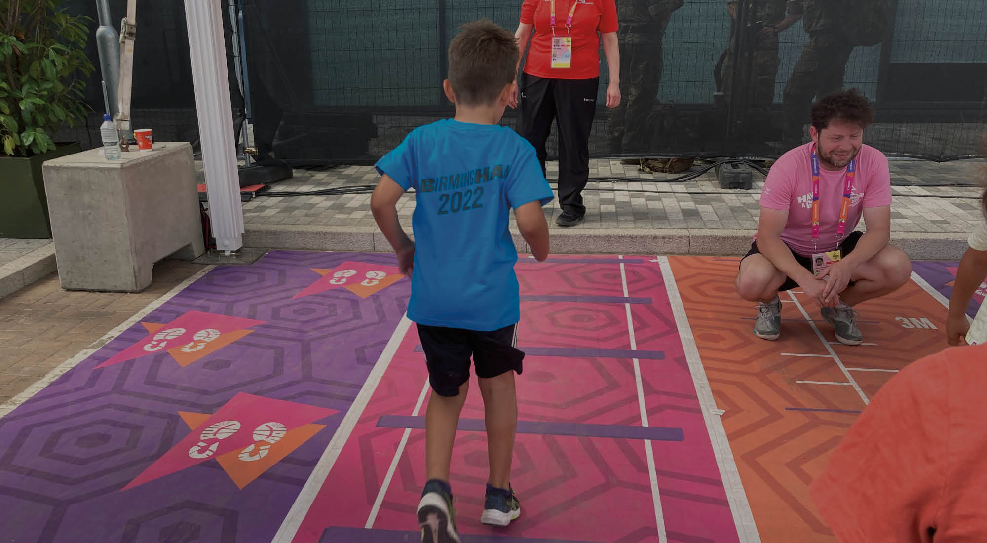Child Taking Part In Funetics Activation Zone Filter